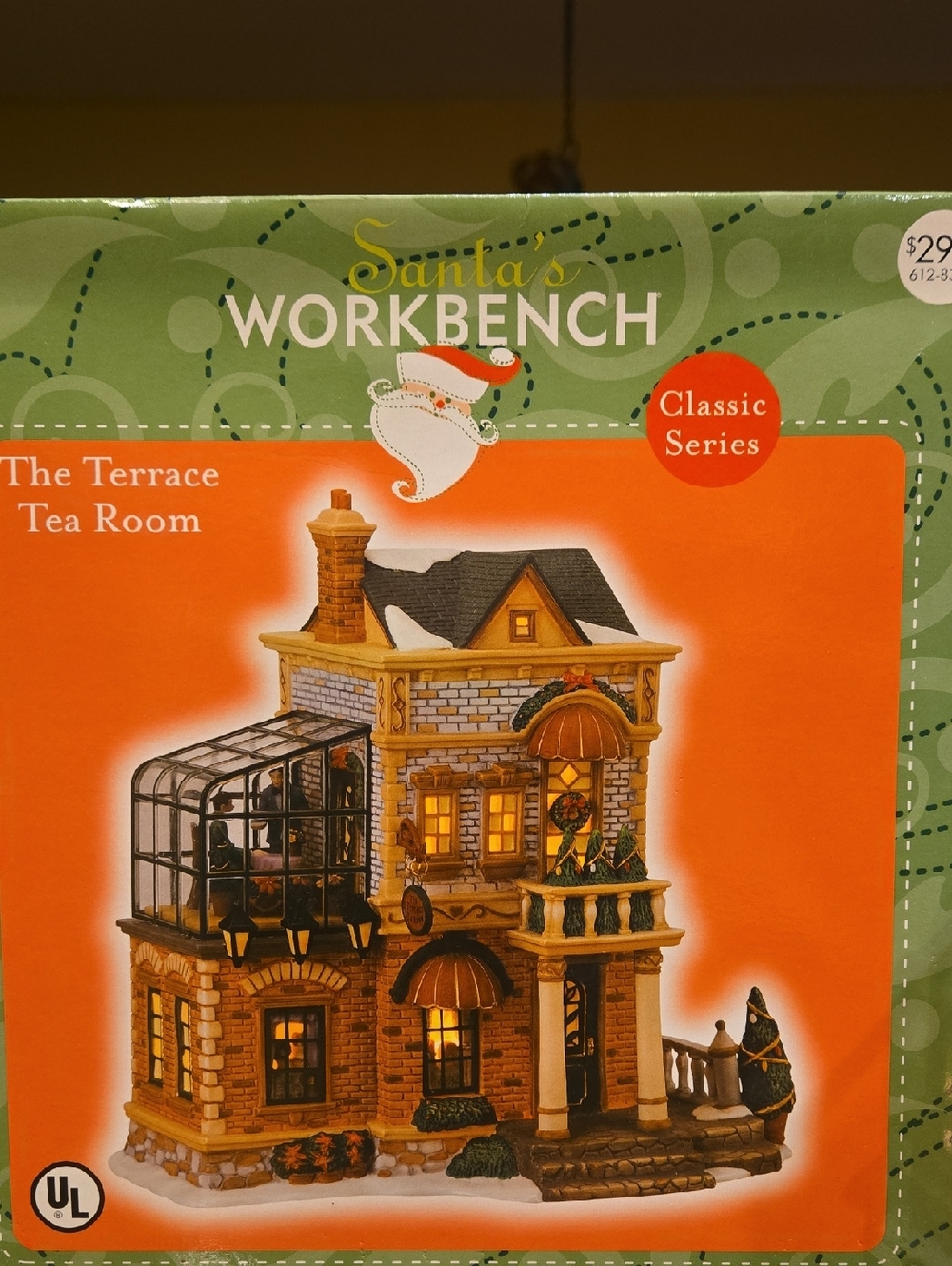 Santa's Workbench The Terrace Tea Room Porcelain Village Piece